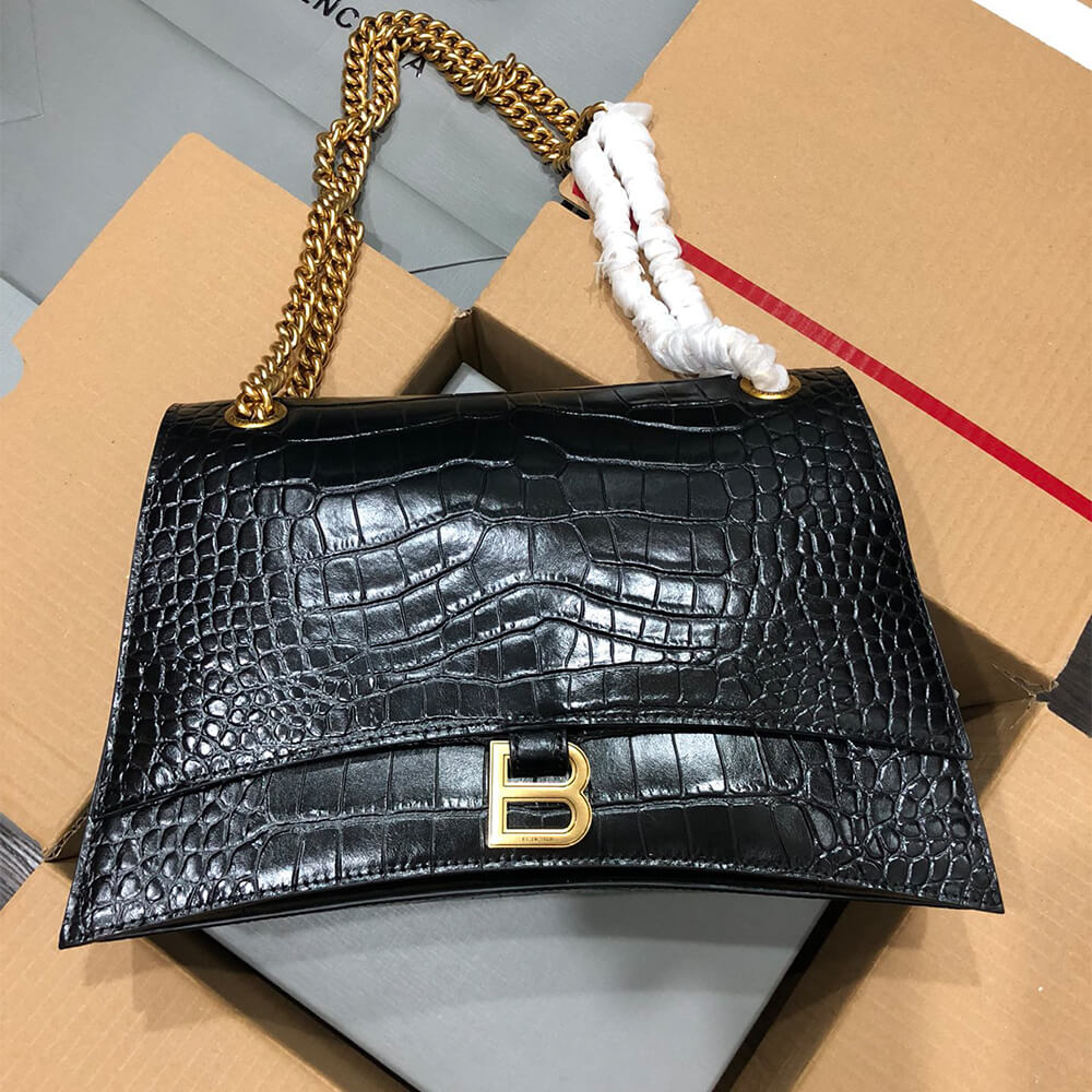 Balenciaga Women s Crush Chain Bag Medium(HIGH-END GRADE)